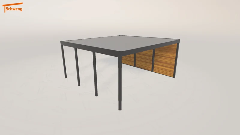 #DE Schweng Flachdachcarport C600+ (ID 85jrk2) #MTG
