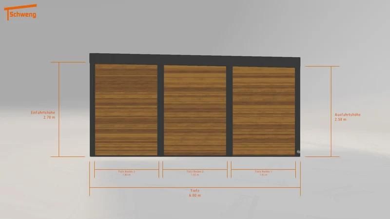 #DE Schweng Flachdachcarport C600+ (ID 85jrk2) #MTG