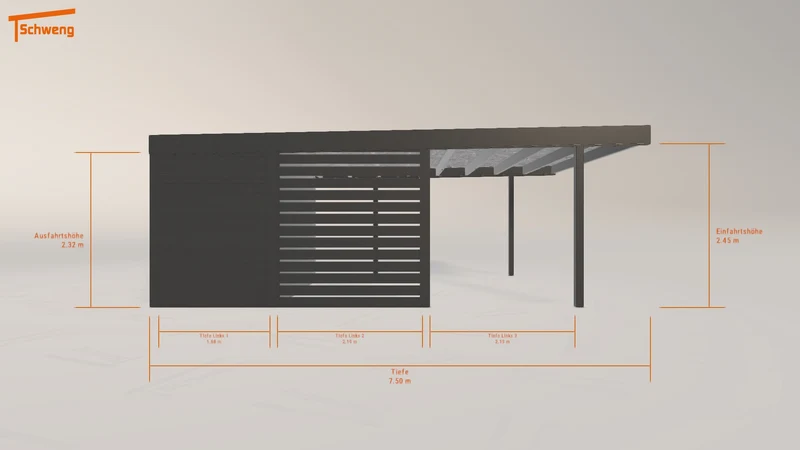 #DE Schweng Flachdachcarport C600+ (ID zb3kpz) #MTG