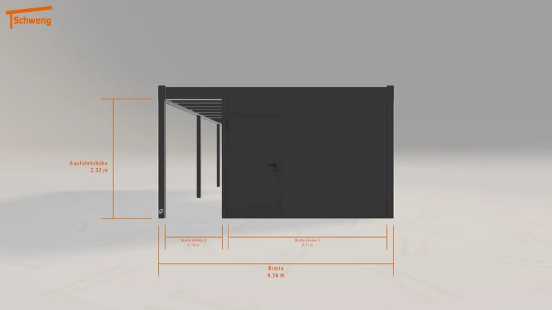 #DE Schweng Flachdachcarport C600+ (ID bkd8xq) #MTG