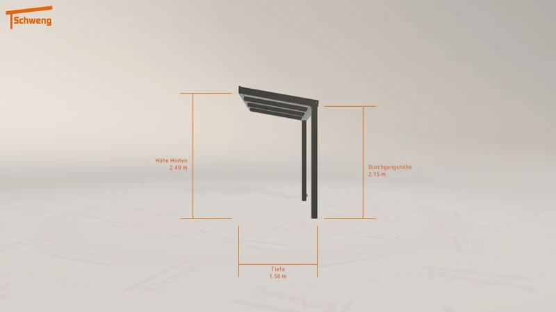 #DE Schweng Terrassenüberdachung S350 (ID 772b9p)