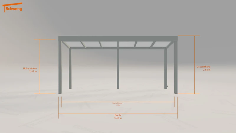 #DE Schweng Terrassenüberdachung S400 (ID qd9jq8)
