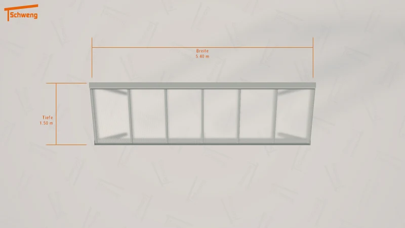 #DE Schweng Terrassenüberdachung S400 (ID qd9jq8)