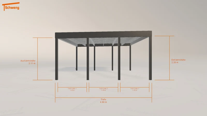 #DE Schweng Flachdachcarport C600 (ID 772598) #MTG