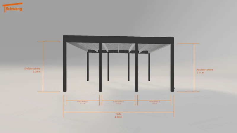 #DE Schweng Flachdachcarport C600 (ID 772598) #MTG