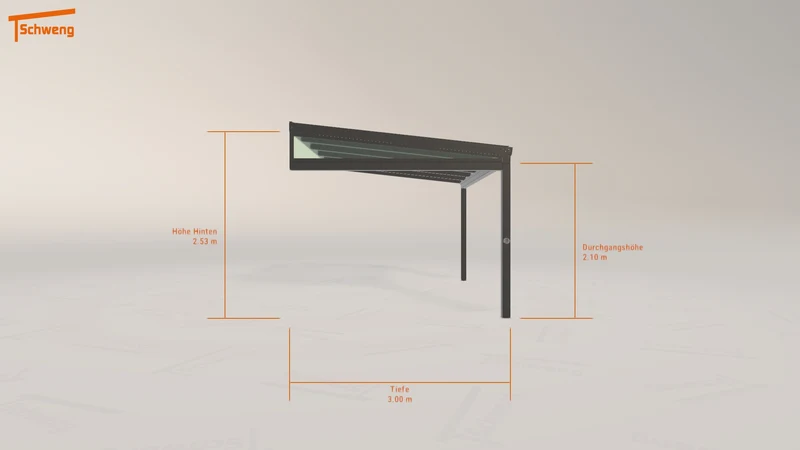 #DE Schweng Terrassenüberdachung S350 (ID pbvjqq)