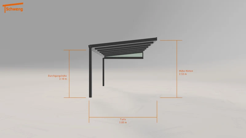 #DE Schweng Terrassenüberdachung S350 (ID pbvjqq)