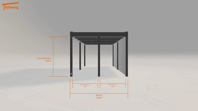 #DE Schweng Flachdachcarport C600 (ID qd99rk) #MTG