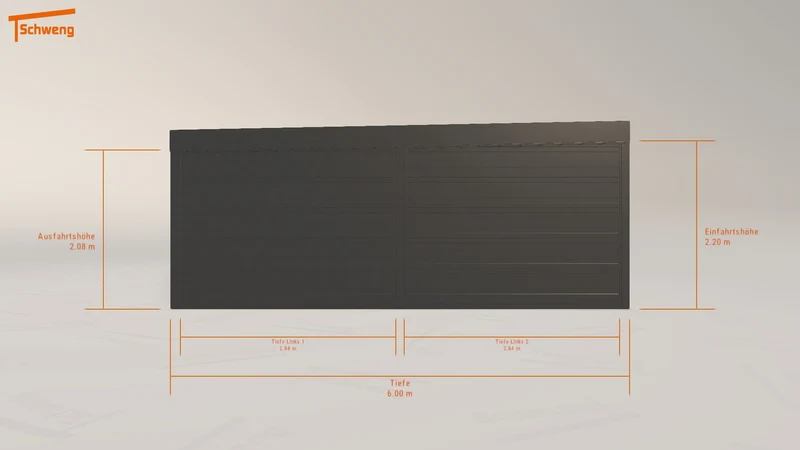 #DE Schweng Flachdachcarport C600 (ID qd99rk) #MTG