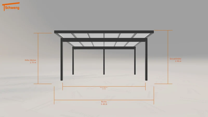 #DE Schweng Pultdachcarport S400 (ID n5v9r7) #MTG