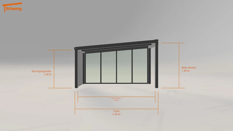 #DE Schweng Terrassenüberdachung S350 (ID mjvkxw)
