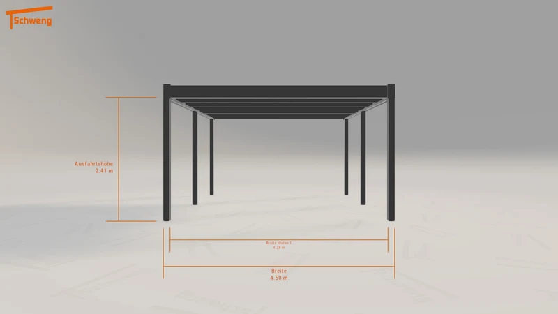 #AT Schweng Flachdachcarport C600 (ID n5vndw)