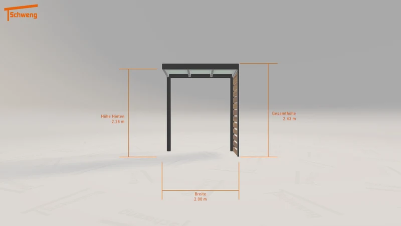 #DE Schweng Terrassenüberdachung S350 (ID dvdw2x)