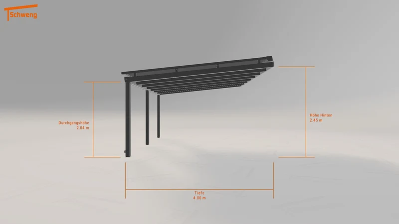 #DE Schweng Terrassenüberdachung S400 (ID 85jd87)
