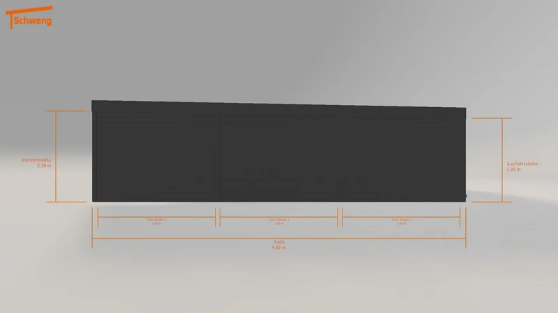 #DE Schweng Flachdachcarport C600 (ID 5m77vz)