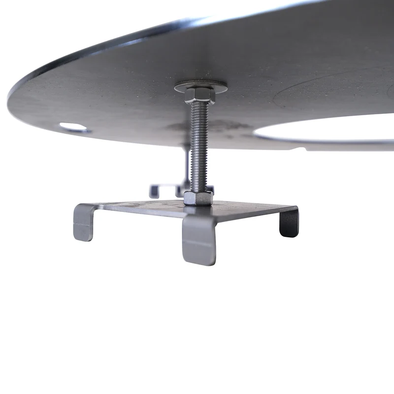bellissa Sole Grillring Grillplatte Feuerplatte für Grillrost & Feuerschale rund Antihaft Funktion