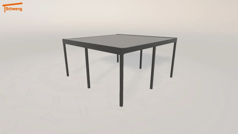 #DE Schweng Flachdachcarport C600 (ID bkdrjm)