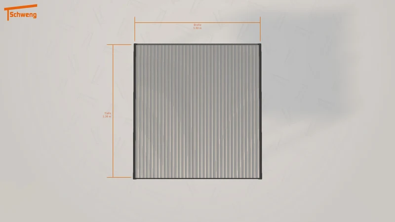 #DE Schweng Flachdachcarport C600 (ID bkdrjm)