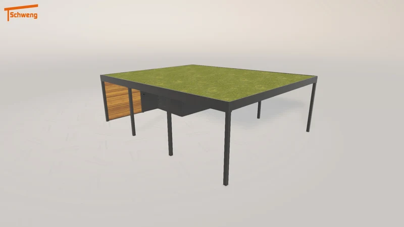 #AT Schweng Flachdachcarport C600+ (ID dvdm3r) #MTG
