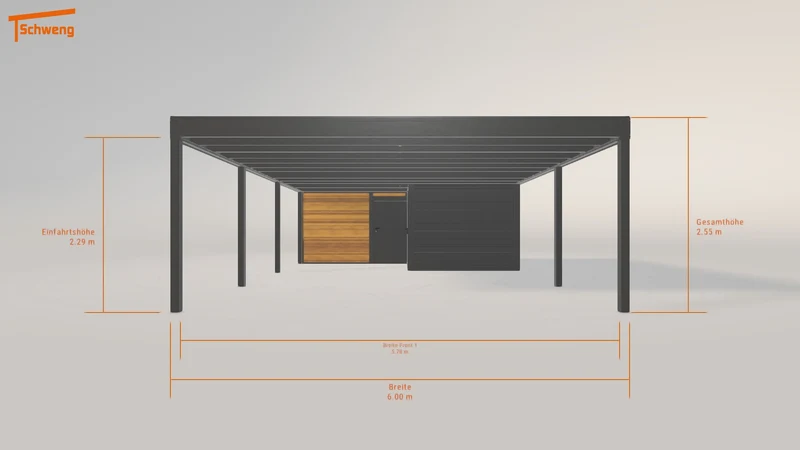 #AT Schweng Flachdachcarport C600+ (ID dvdm3r) #MTG