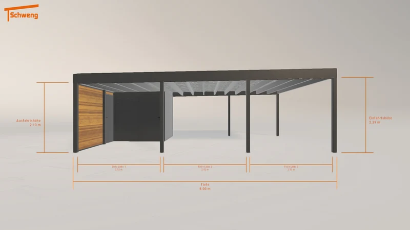 #AT Schweng Flachdachcarport C600+ (ID dvdm3r) #MTG