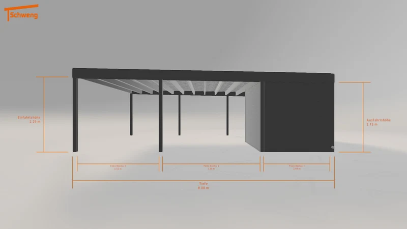 #AT Schweng Flachdachcarport C600+ (ID dvdm3r) #MTG