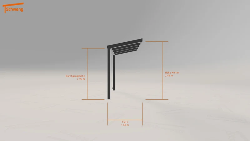 #DE Schweng Terrassenüberdachung S350 (ID bkdbdm)