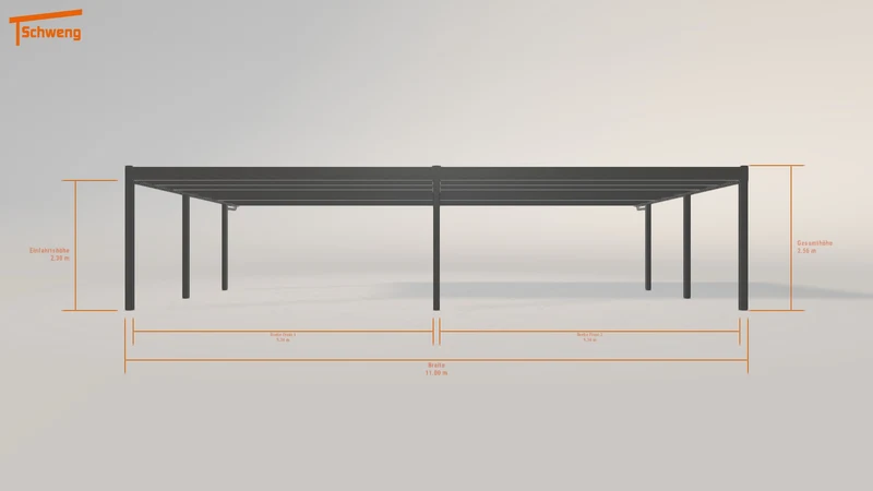 #DE Schweng Flachdachcarport C600+ (ID 33y9kw) #MTG
