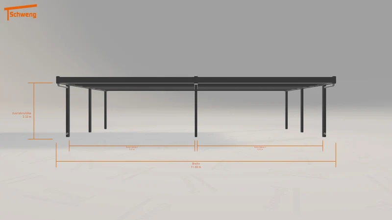 #DE Schweng Flachdachcarport C600+ (ID 33y9kw) #MTG
