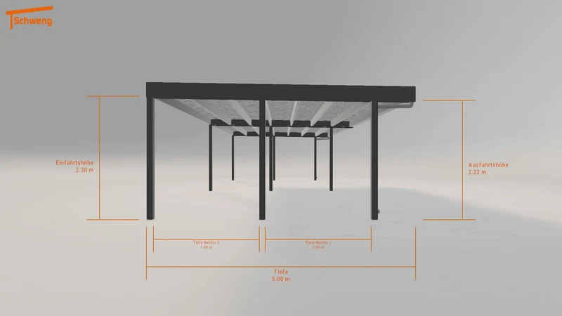 #DE Schweng Flachdachcarport C600+ (ID 33y9kw) #MTG
