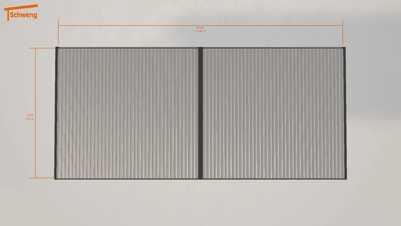 #DE Schweng Flachdachcarport C600+ (ID 33y9kw) #MTG
