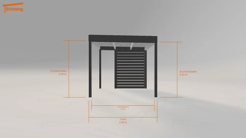 #DE Schweng Flachdachcarport C600 (ID mjvwp5) #MTG