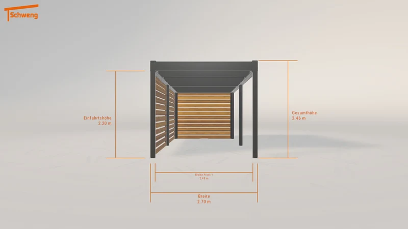 #AT Schweng Flachdachcarport C600 (ID dvd998) #MTG
