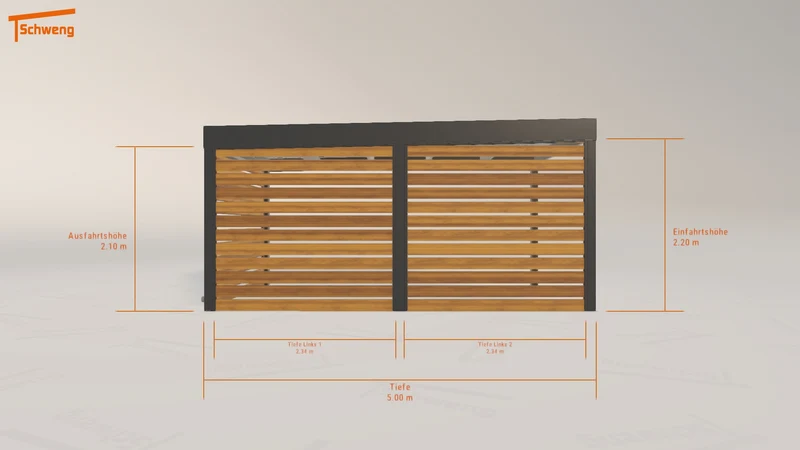 #AT Schweng Flachdachcarport C600 (ID dvd998) #MTG