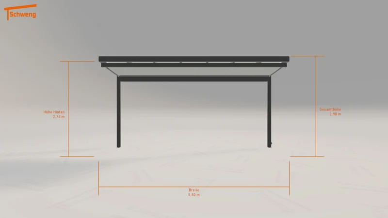 #DE Schweng Terrassenüberdachung S350 (ID pbv22b)