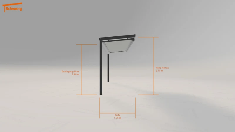 #DE Schweng Terrassenüberdachung S350 (ID pbv22b)