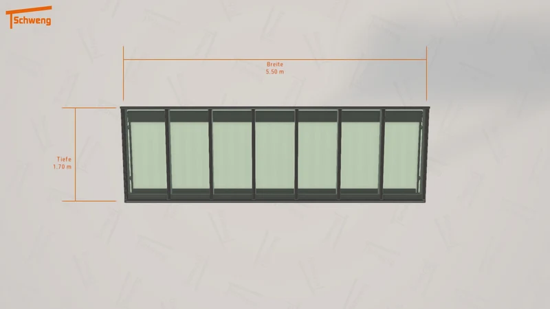 #DE Schweng Terrassenüberdachung S350 (ID pbv22b)