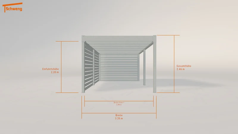 #DE Schweng Flachdachcarport C600+ (ID 33yn3x) #MTG