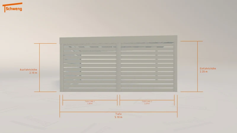 #DE Schweng Flachdachcarport C600+ (ID 33yn3x) #MTG