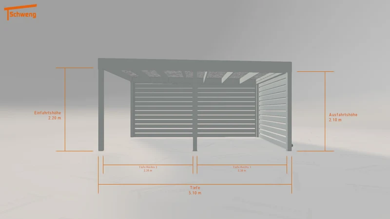 #DE Schweng Flachdachcarport C600+ (ID 33yn3x) #MTG