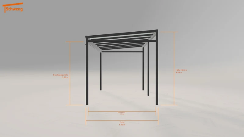#DE Schweng Pultdachcarport S400 (ID pbv2b3)