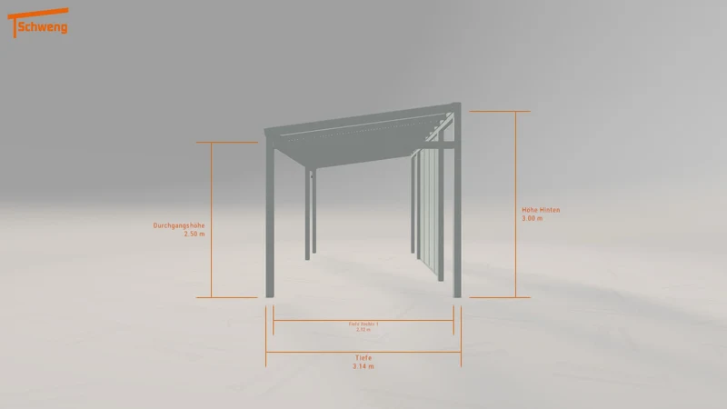 #DE Schweng Pultdachcarport S350 (ID 425r22) #MTG