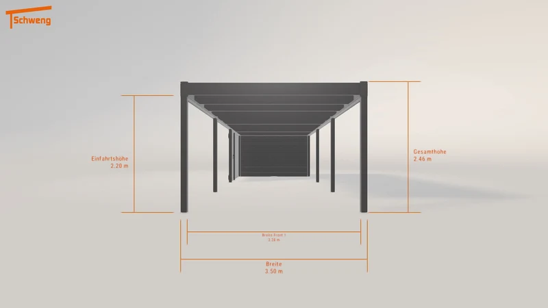 #DE Schweng Flachdachcarport C600 (ID v42qyx)