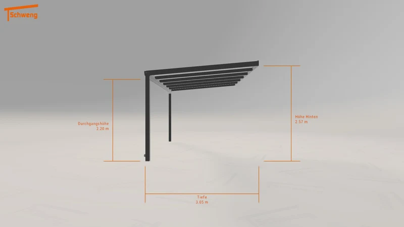 #DE Schweng Terrassenüberdachung S350 (ID zb3drw)