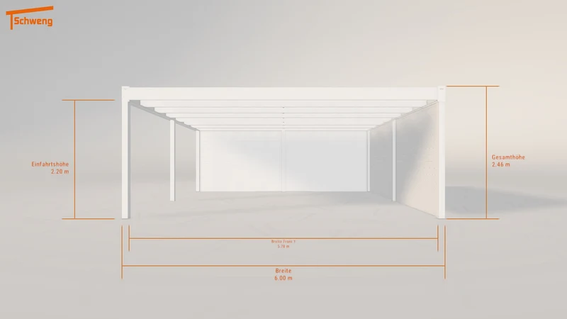 #DE Schweng Flachdachcarport C600 (ID 2q933v) #MTG