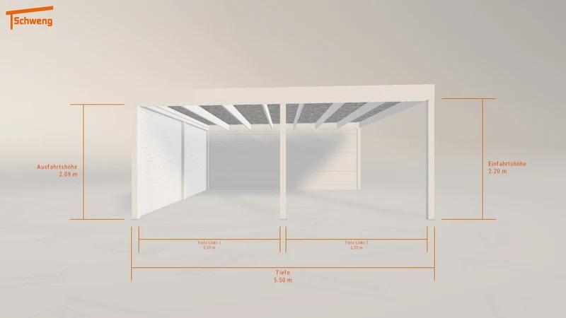 #DE Schweng Flachdachcarport C600 (ID 2q933v) #MTG