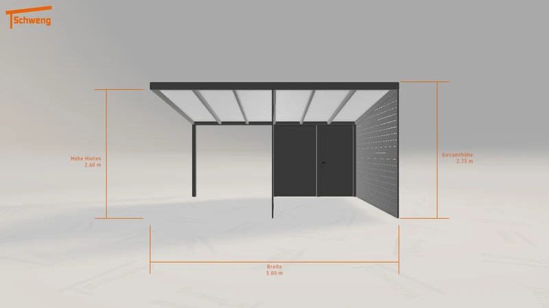 #DE Schweng Pultdachcarport S350 (ID x7z433)