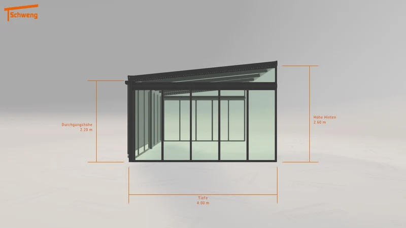 #DE Schweng Terrassenüberdachung S400 (ID ygzmyb)