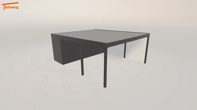 #DE Schweng Flachdachcarport C600 (ID rjy44m) #MTG