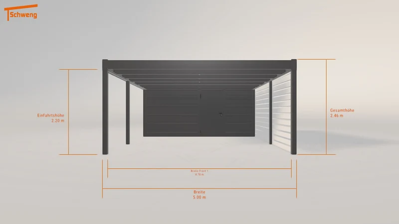 #DE Schweng Flachdachcarport C600 (ID rjy44m) #MTG